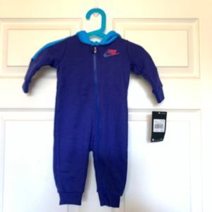 Nike Baby Boys Rise Hooded Romper
